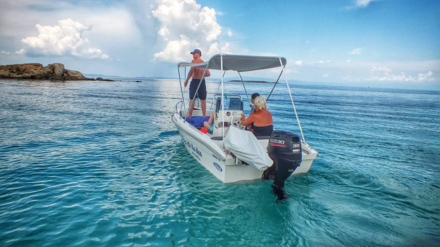 Boat trip on the waters of Sithonia, Halkidiki